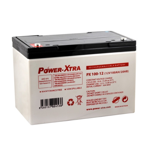 Power-Xtra PX100-12AN - 12V 100 Ah Bakımsız Kuru Akü