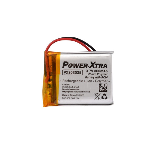 Power-Xtra PX803035 3.7V 800 mAh Li-Polymer Pil (Devreli/1.5A)