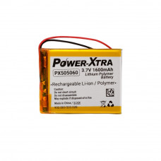Power-Xtra PX505060 - 3.7V 1600 mAh Li-Polymer Pil-Devreli-2.0A