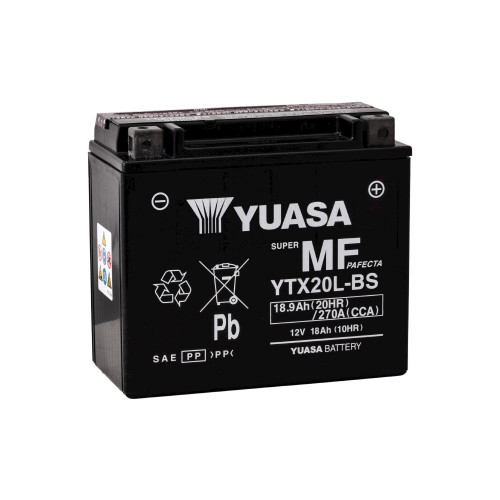 Yuasa YU-YTX20L-BS 12V 18 Ah CCA 270 EN Motosiklet Aküsü